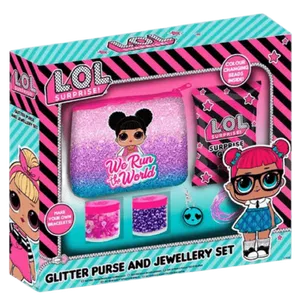 Set Monedero y Joyas LOL Surprise Plush Purse And Jewellery Haz tu propio Brazalete Pulsera
